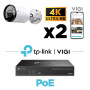 Kit vidéosurveillance 4K 2 caméras InSight S385