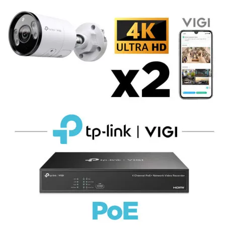 Kit vidéosurveillance 4K 2 caméras InSight S385
