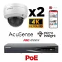 Hikvision kit vidéosurveillance 2 caméras 4K 