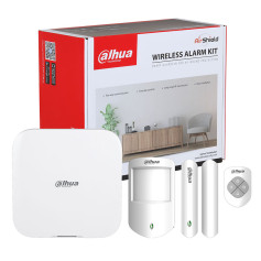 Kit d'alarme sans fil Ethernet, Wi-Fi et 4G/LTE Dahua ARC3800H-03-FW2(868) avec 150 périphériques supportés