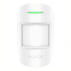 Détecteur de mouvement et bris de vitre sans fil hors animaux Ajax CombiProtect Jeweller blanc pour alarme Ajax en déstockage