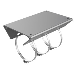 Support de fixation verticale pour poteau Hikvision DS-4650ZJ-PSLY inox SUS316L charge max 10 kg