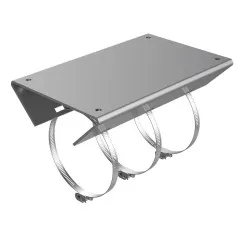 Support de fixation verticale pour poteau Hikvision DS-4650ZJ-PSLY inox SUS316L charge max 10 kg