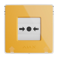 Bouton d’alarme incendie sans fil Ajax ManualCallPoint (Yellow) activation manuelle scénarios automatisation