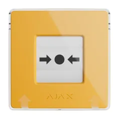 Bouton d’alarme incendie sans fil Ajax ManualCallPoint (Yellow) activation manuelle scénarios automatisation