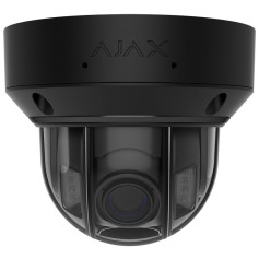Caméra varifocale antivandale 4K Ajax DomeCam HLVF (8 Mp) Black avec IA et micro vision de nuit couleur jusqu'à 25 m et 40 en IR
