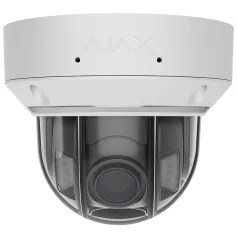 Caméra varifocale antivandale 4K Ajax DomeCam HLVF (8 Mp) White avec IA et micro vision de nuit couleur jusqu'à 25 m et 40 en IR