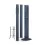 M&acirc;t modulaire anthracite 3m60 pour fixation cam&eacute;ra de surveillance PS-P36-A