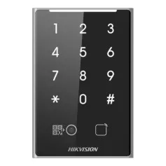 Lecteur de badge Hikvision DS-K1109DKB-QR avec clavier et lecture QR code pour contrôle d’accès