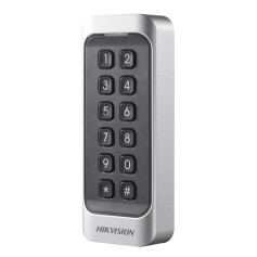 Lecteur de badges Mifare avec clavier 12 touches Hikvision DS-K1107AMK pour contrôle d'accès RS-485 Wiegand OSDP