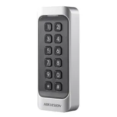 Lecteur de badges Mifare avec clavier 12 touches Hikvision DS-K1107AMK pour contrôle d'accès RS-485 Wiegand OSDP