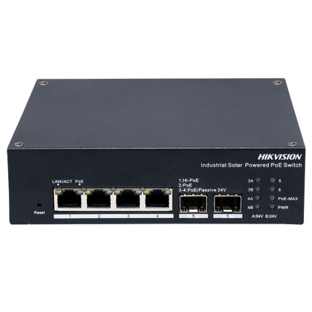 Hikvision DS-3T1506HP-EI-UPS switch pour panneau solaire