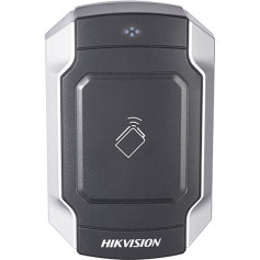 Lecteur de badge M1 Hikvision DS-K1104M sans clavier antivandale IK10 RS-485 et Wiegand