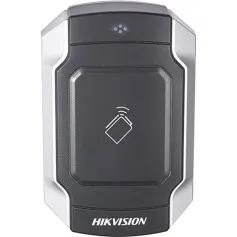 Lecteur de badge M1 Hikvision DS-K1104M sans clavier antivandale IK10 RS-485 et Wiegand
