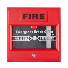 Bouton bris de glace rouge Hikvision DS-K7PEB pour sortie d'urgence NO/NC/COM 36 VDC