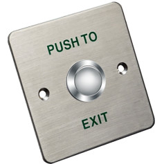 Bouton de sortie en aluminium Hikvision DS-K7P01 NO/NC/COM pour contrôle d'accès