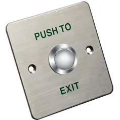 Bouton de sortie en aluminium Hikvision DS-K7P01 NO/NC/COM pour contrôle d'accès