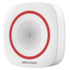 Hikvision DS-PS1-I-WE sirène intérieure sans fil rouge 110 décibels pour alarme Hikvision AX PRO en déstockage