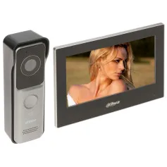 Kit interphone vidéo Wi-Fi avec écran tactile 7" et caméra 2 MP Dahua KTW02 ouverture par badge et smartphone