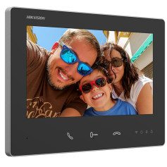 Écran de contrôle tactile 7" Wi-Fi Hikvision DS-KH7300EY-WTE2 pour interphone vidéo 2 fils Hikvision série EY