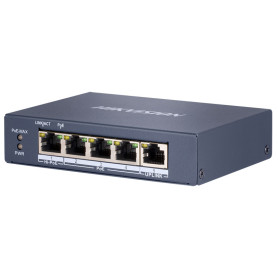 Switch PoE Gigabit 5 ports non manageable Hikvision DS-3E0505HP-E avec port Hi-PoE 60 W et longue portée 300 mètres