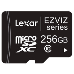 Carte MicroSD 256 Go spéciale caméra de surveillance classe 10 UHS-I U3 EZVIZ CS-CMT-CARDT256G-D écriture 50 Mo/s