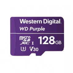 Carte SD Western Digita Purple 128Go spéciale vidéosurveillance