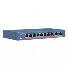 Switch PoE 10 ports dont 8 ports PoE longue distance 250 mètres Hikvision DS-3E0310HP-E