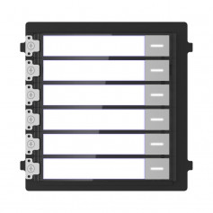 Module 6 boutons d'étiquettes Hikvision DS-KD-KK pour interphone vidéo