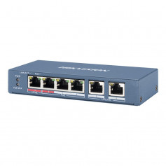 Switch 6 ports dont 4 ports PoE longue distance 300 mètres Hikvision DS-3E0106HP-E