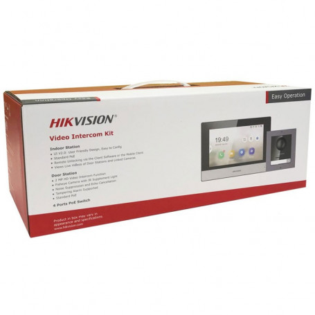 Kit interphone vidéo couleur IP Hikvision DS-KIS602