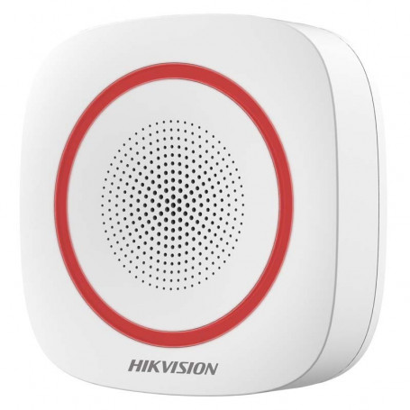 Hikvision DS-PS1-I-WE sirène intérieure sans fil rouge 110 décibels