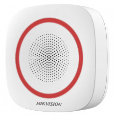 Hikvision DS-PS1-I-WE sirène intérieure sans fil rouge 110 décibels pour alarme Hikvision AX PRO