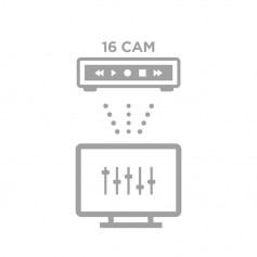 Configuration à distance NVR 16 caméras de surveillance