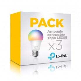 Pack de 3 ampoules connectées multicolores TP-Link Tapo L530E