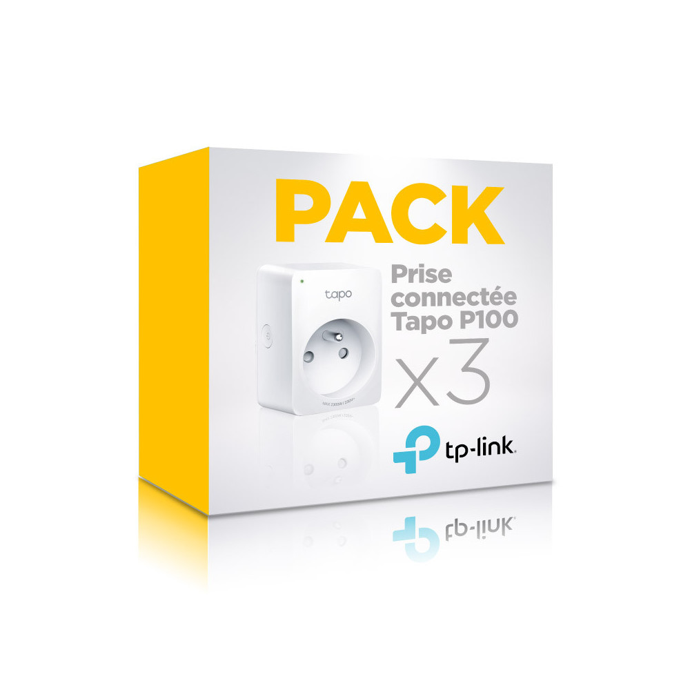 Tapo P100 pack de 3 prises connectées