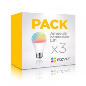 Pack 3 ampoules connectées multicolores EZVIZ LB1 Couleur