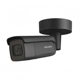 Caméra varifocale motorisée noire AcuSense 2.0 4K H265+ Hikvision DS-2CD2686G2-IZS powered by darkfighter IR 60 mètres