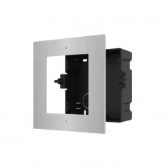 Boîtier de montage encastré en aluminium Hikvision DS-KD-ACF1/S pour 1 emplacement pour interphone vidéo