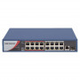 Switch PoE longue distance 300 mètres 18 ports dont 16 ports PoE Hikvision DS-3E0318P-E/M(B)