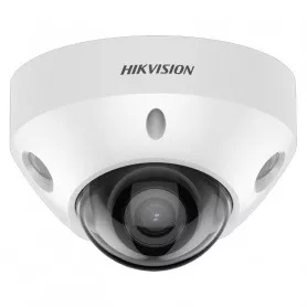 Caméra mini dôme 4MP H265+ ColorVu AcuSense et micro intégré Hikvision DS-2CD2547G2-LS vision couleur de nuit 30 mètres