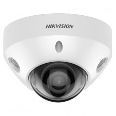 Caméra mini dôme 4MP H265+ ColorVu AcuSense et micro intégré Hikvision DS-2CD2547G2-LS vision couleur de nuit 30 mètres