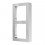 Boîtier de montage mural 2 emplacements en aluminium Hikvision DS-KD-ACW2/S pour interphone vidéo