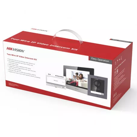 Kit interphone vidéo couleur 2 fils Hikvision DS-KIS702Y