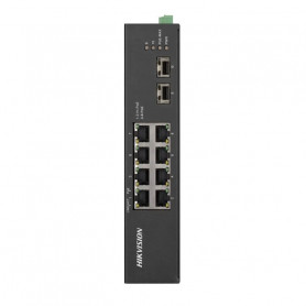 Hikvision DS-3T0510HP-E/HS switch PoE 10 ports dont 6 ports PoE 2 ports Hi-PoE 2 ports fibre