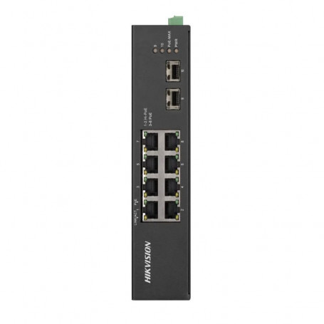 Hikvision DS-3T0510HP-E/HS switch PoE 10 ports dont 6 ports PoE 2 ports Hi-PoE 2 ports fibre