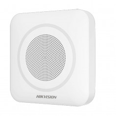 Sirène intérieure sans fil rouge avec intercom Hikvision DS-PS1-II-WE