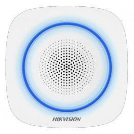 Hikvision DS-PS1-I-WE (BLUE) sirène intérieure sans fil bleue 110 décibels pour alarme Hikvision AX PRO