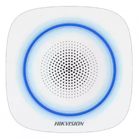 Hikvision DS-PS1-I-WE (BLUE) sirène intérieure sans fil bleue 110 décibels pour alarme Hikvision AX PRO