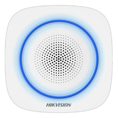 Hikvision DS-PS1-I-WE (BLUE) sirène intérieure sans fil bleue 110 décibels pour alarme Hikvision AX PRO